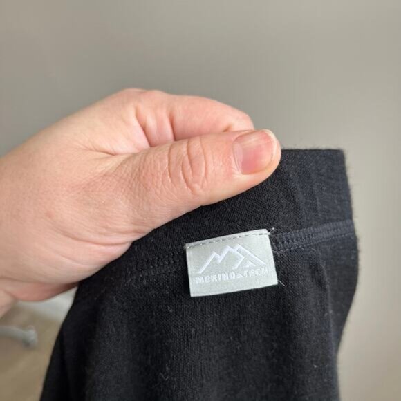 Merino Tech 100% Merino Wool Base Layer Pants XXL NWT Black Thermal Warm - Picture 8 of 13